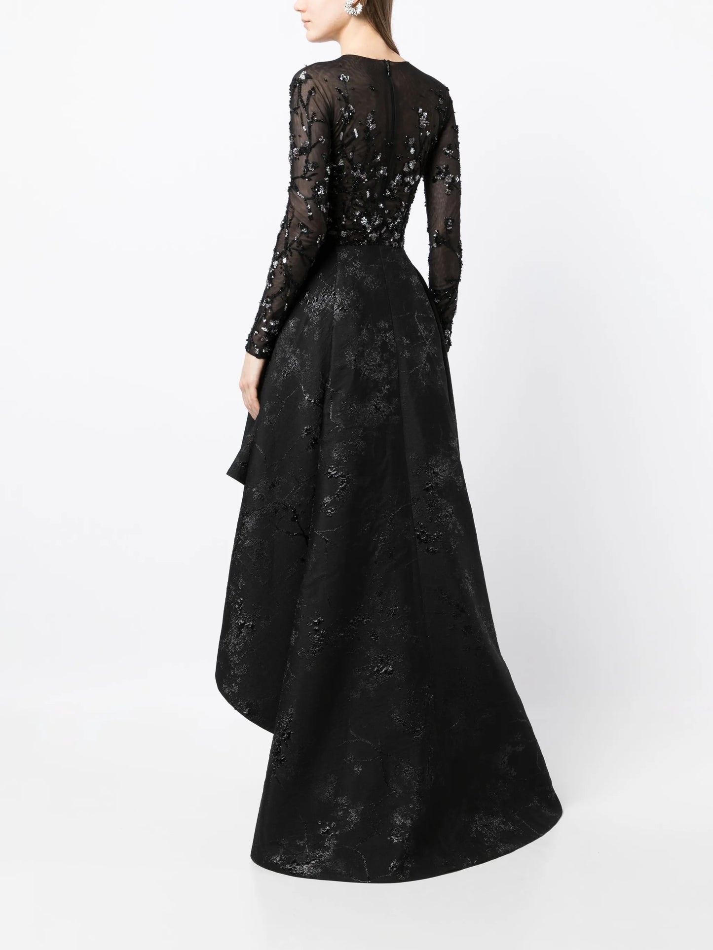 brocade beaded dress