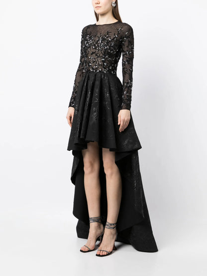brocade beaded dress