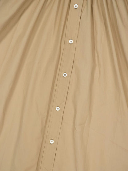smocked waist shirt dress