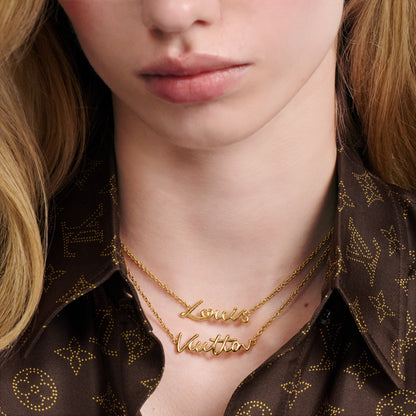 LV Script Necklace