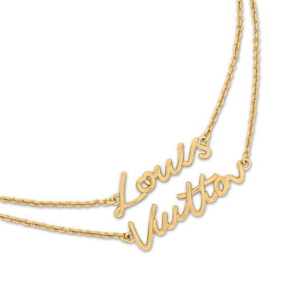 LV Script Necklace
