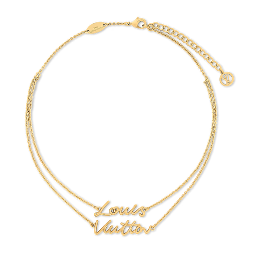 LV Script Necklace