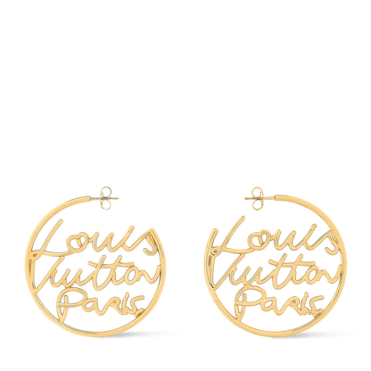 LV Script Earrings